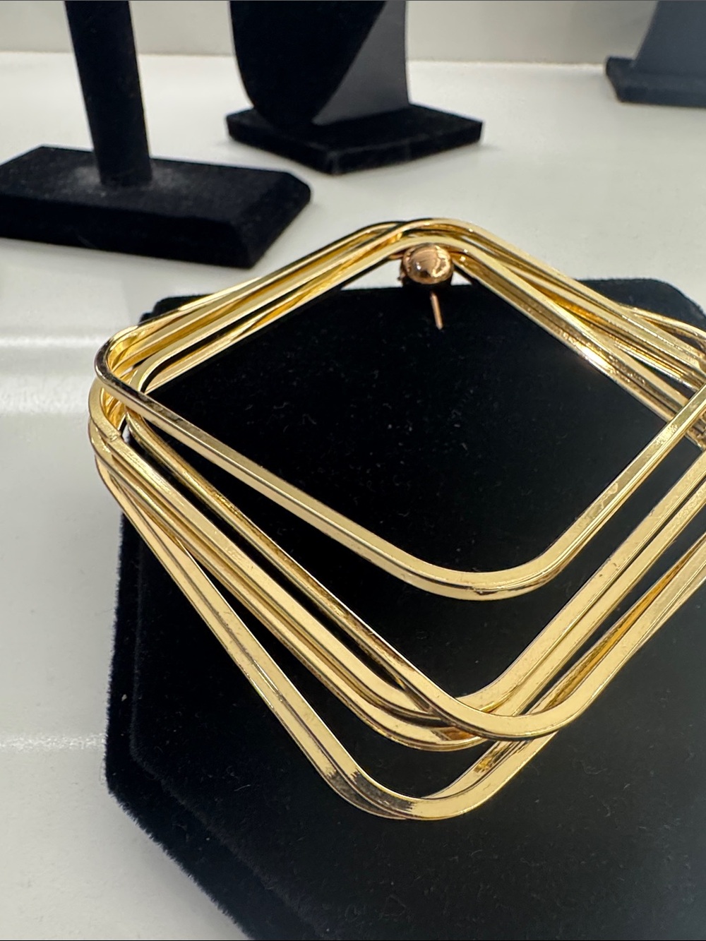 Source Unknown Gold-Tone Layered Square Bangle Bracelet - Women's Jewelry